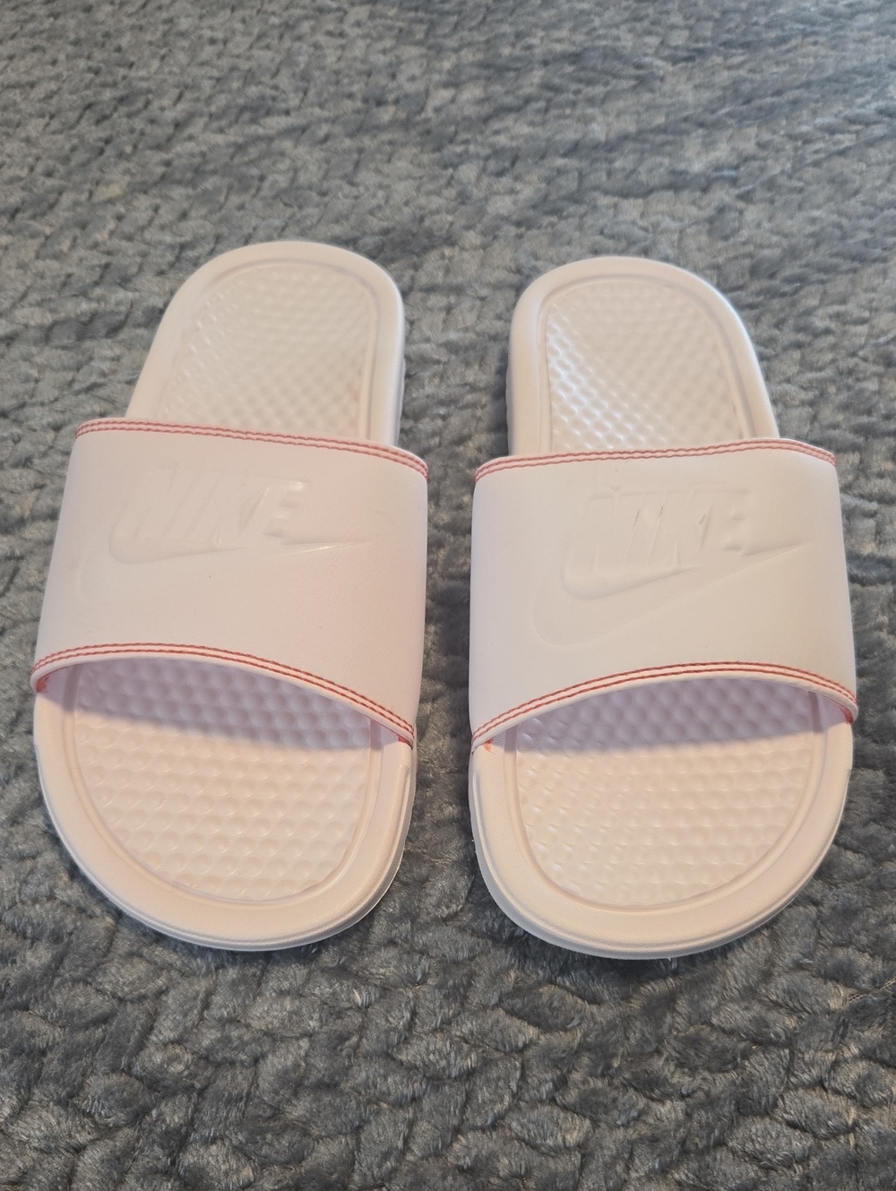 Nike Benassi JDI Slides Women’s 6 Light Blush Pink White 343881-115 New in Box
